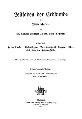 Leitfaden der Erdkunde für Mittelschulen