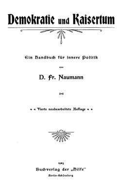 Demokratie und Kaisertum.